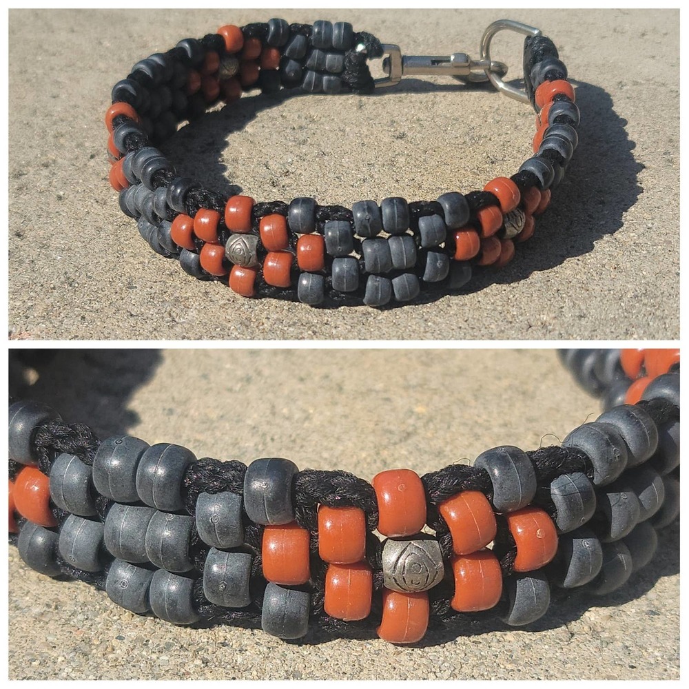 Custom Handmade Beaded Dog Collar